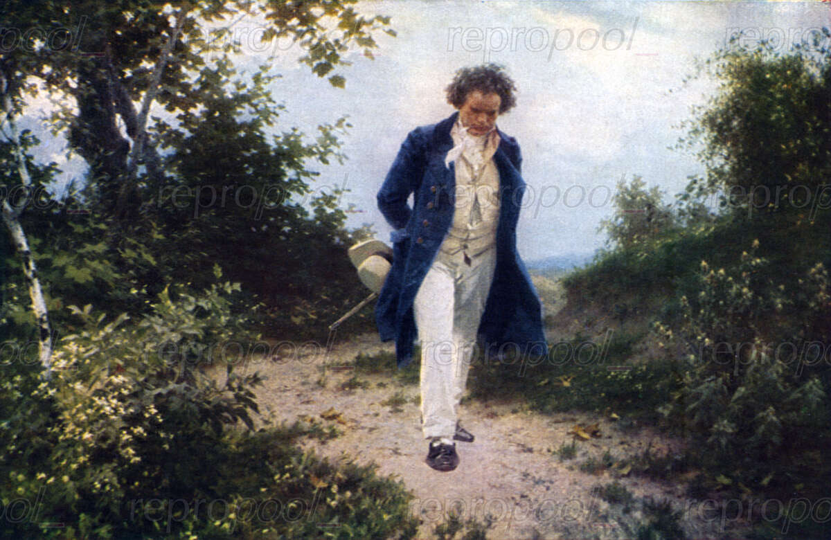 Ludwig van Beethoven; Gemälde von Julius Schmid (um 1920)