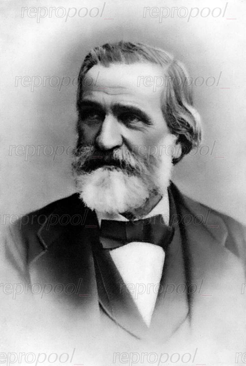 Guiseppe Verdi; Fotografie von unbekannter Hand (1900)