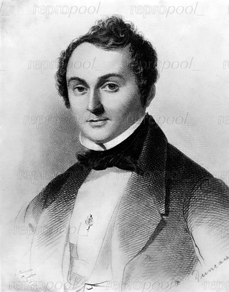 Gustav Albert Lortzing; Stahlstich von unbekannter Hand (vor 1900)