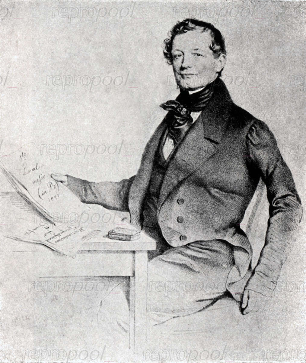 Anton Diabelli; Lithografie von Josef Kriehuber (1841)