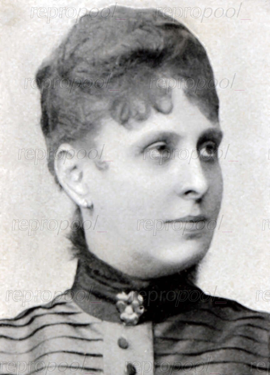 Anna Sachse-Hofmeister; Fotografie von unbekannter Hand (vor 1900)