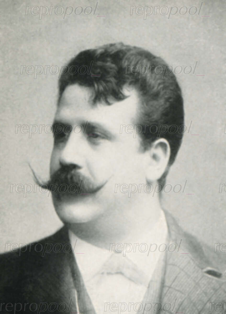 Ruggiero Leoncavallo; Fotografie von unbekannter Hand (vor 1909)