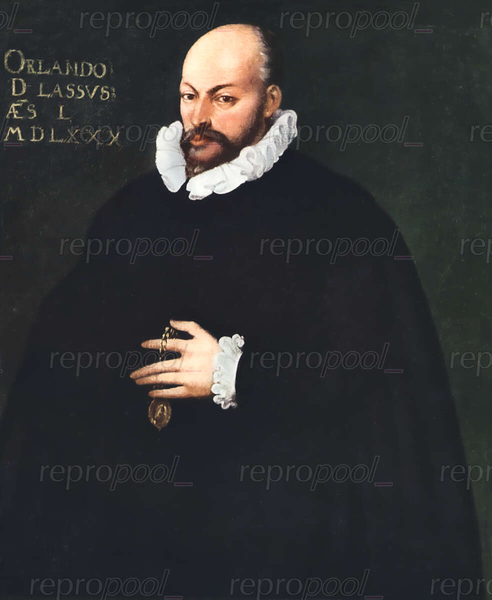 Orlando di Lasso; Gemälde von Johann von Aachen (1580)