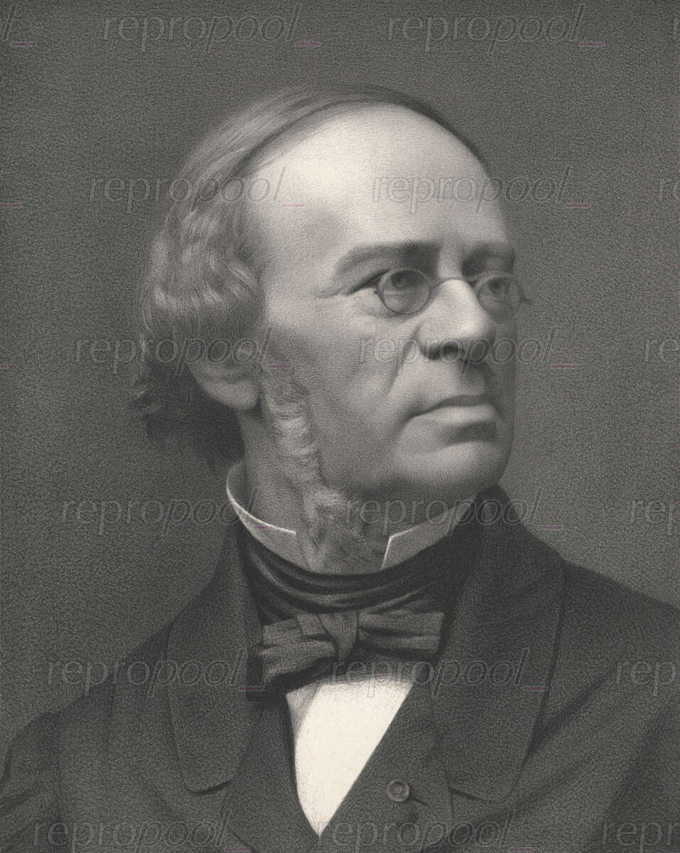 Jacques Fromental Halévy; Lithographie von Georg Engelbach;<br>nach: Fotografie von Étienne Carjat (1855)