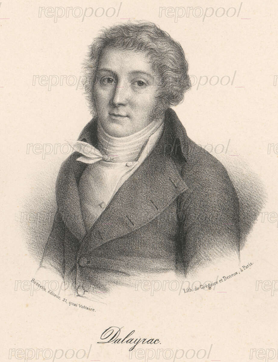 Nicolas Dalayrac; Lithografie von Grégoire et Deneux (um 1800)
