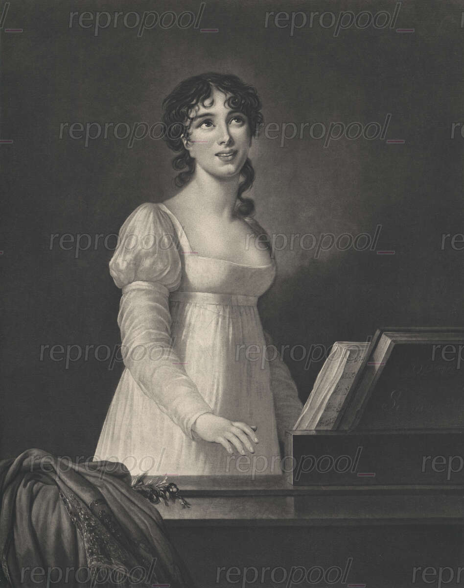 Angelika Catalina; Fotogravüre von unbekannter Hand;<br>nach: Gemälde von Élisabeth Vigée-Lebrun (um 1800)