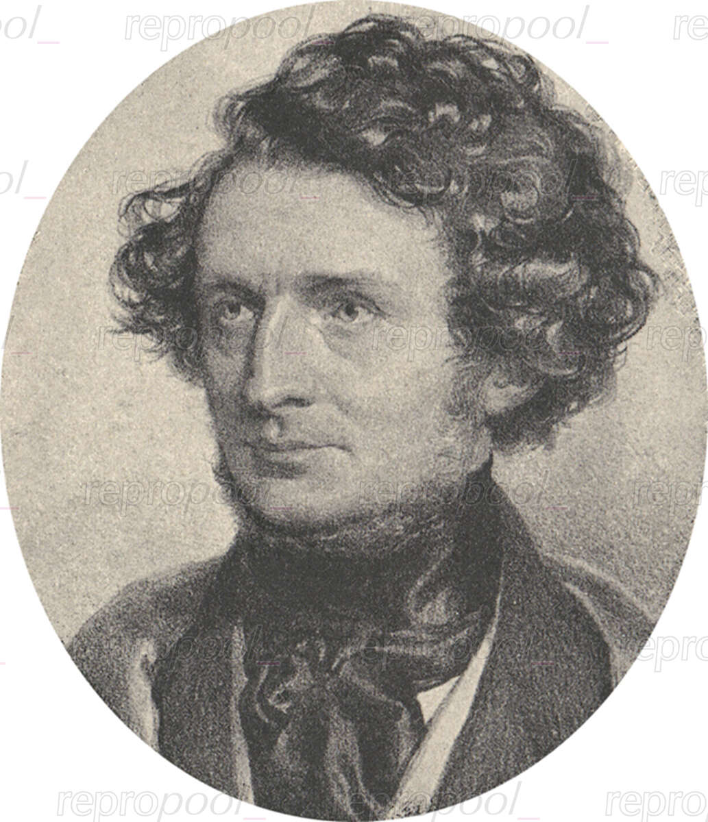 Hector Berlioz; Lithografie von Joseph Kriehuber (1845)