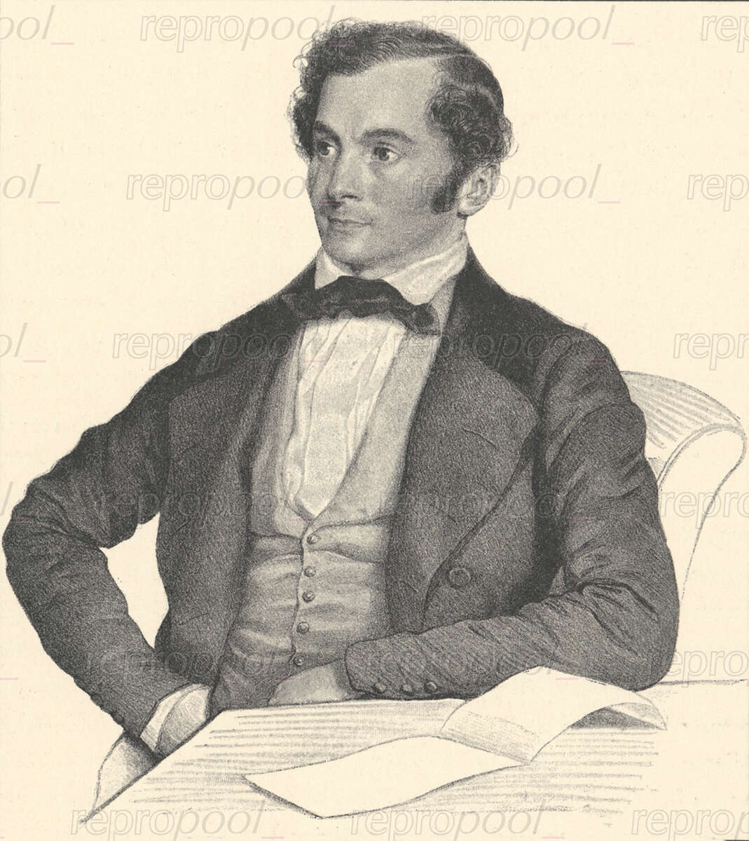 Albert Lortzing; Lithografie von August Prinzhofer (1846)