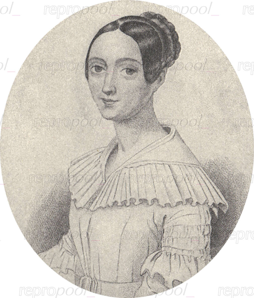 Fanny Persiani-Tacchinardi; Lithografie von unbekannter Hand (um 1830)