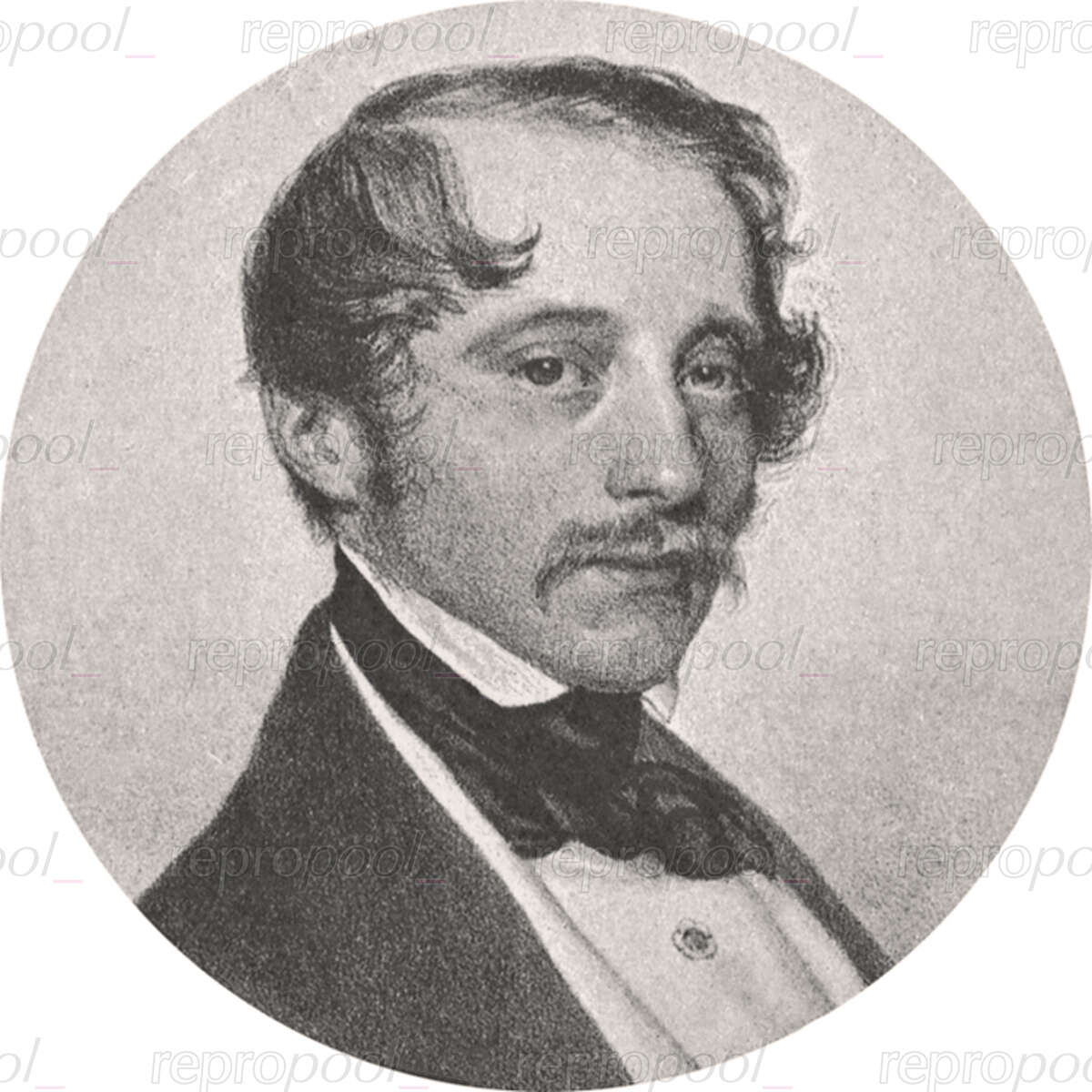 Otto Nicolai; Lithografie von Josef Kriehuber (1842)