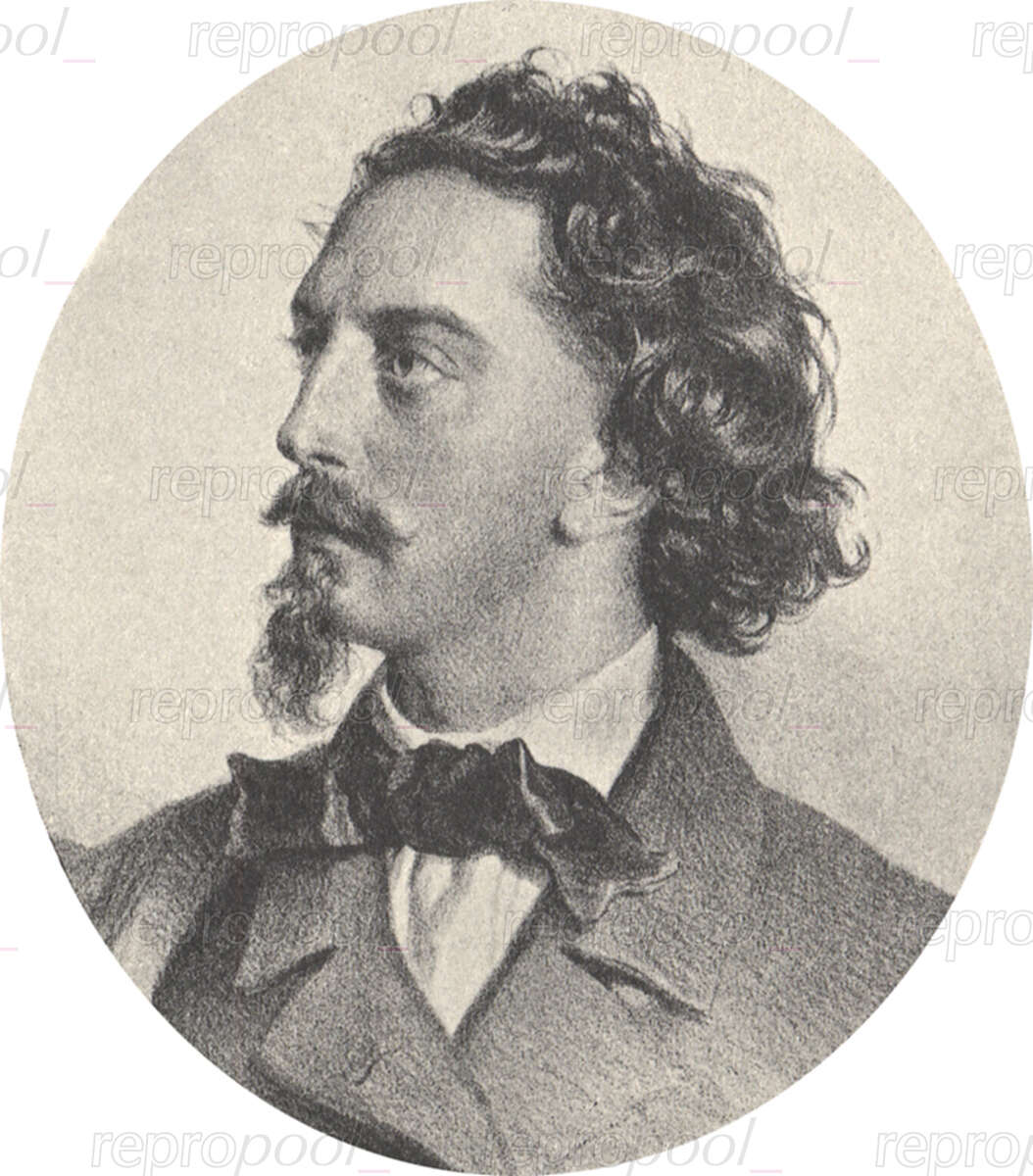 Karl Mayerhofer; Lithografie von Josef Kriehuber (1858)