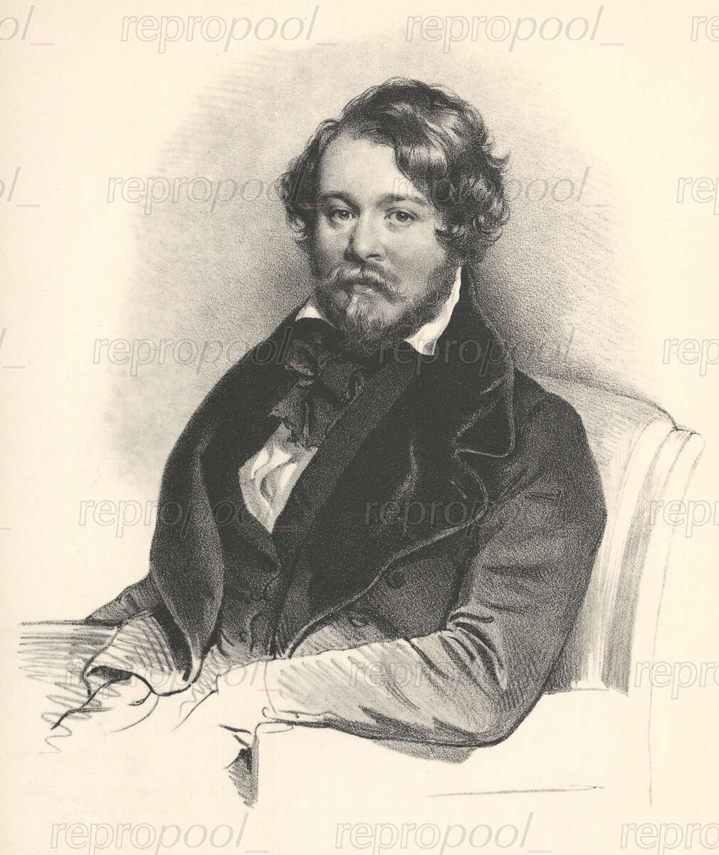 Johann Carl Schober; Lithografie von Josef Kriehuber (1838)