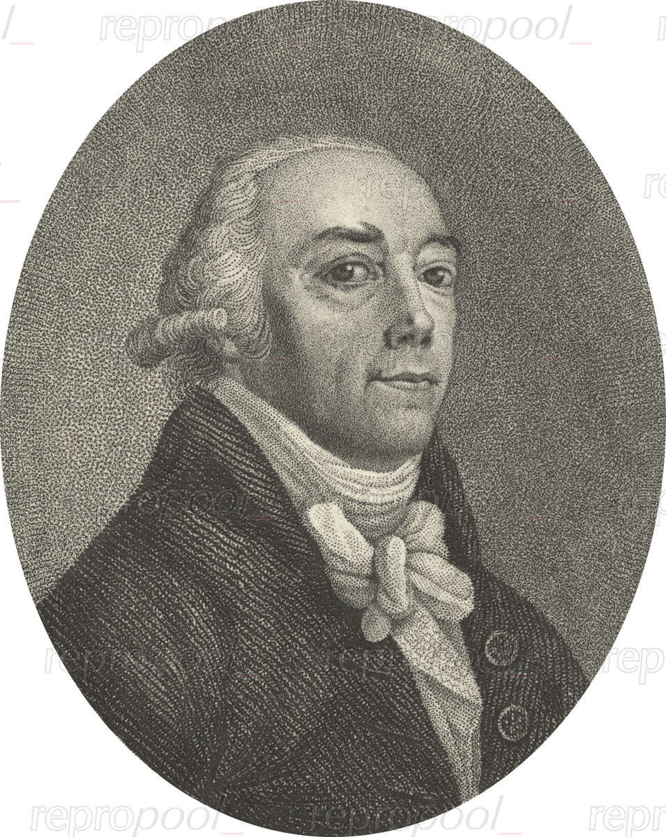 Ernst Ludwig Gerber; Punktstich von Friedrich August Brückner (um 1820);<br>nach: Kupferstich von Friedrich Wilhelm Bollinger (1797)