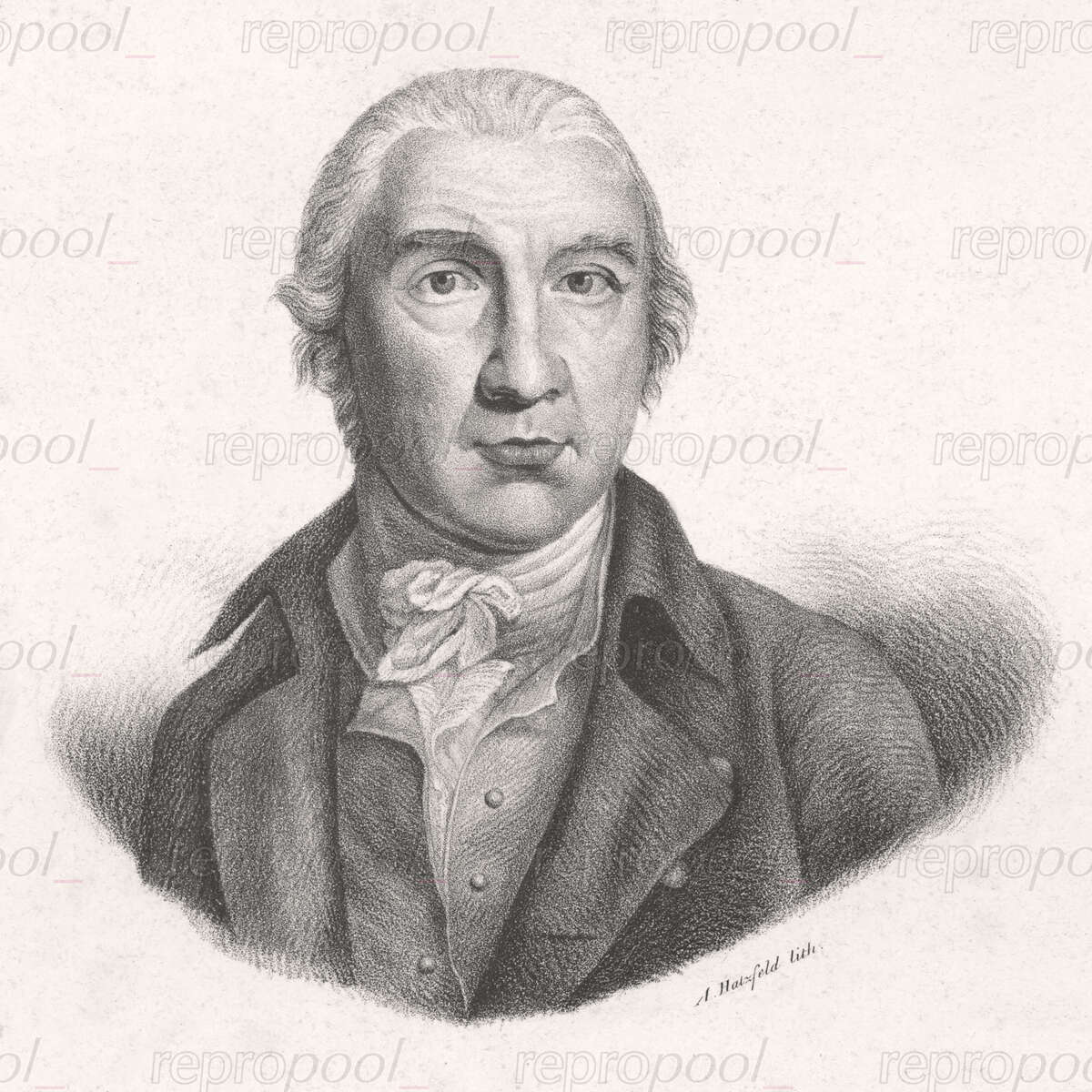 Carl Friedrich Zelter; Lithografie von Adolf von Hatzfeld (um 1820)