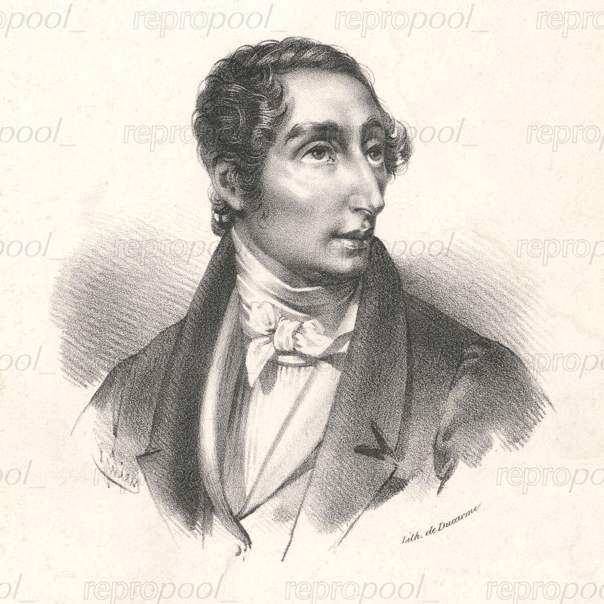 Carl Maria von Weber; Lithografie von Julien Ducarme (1826);<br>nach: Lithografie von Carl August Schwerdgeburth (1823)
