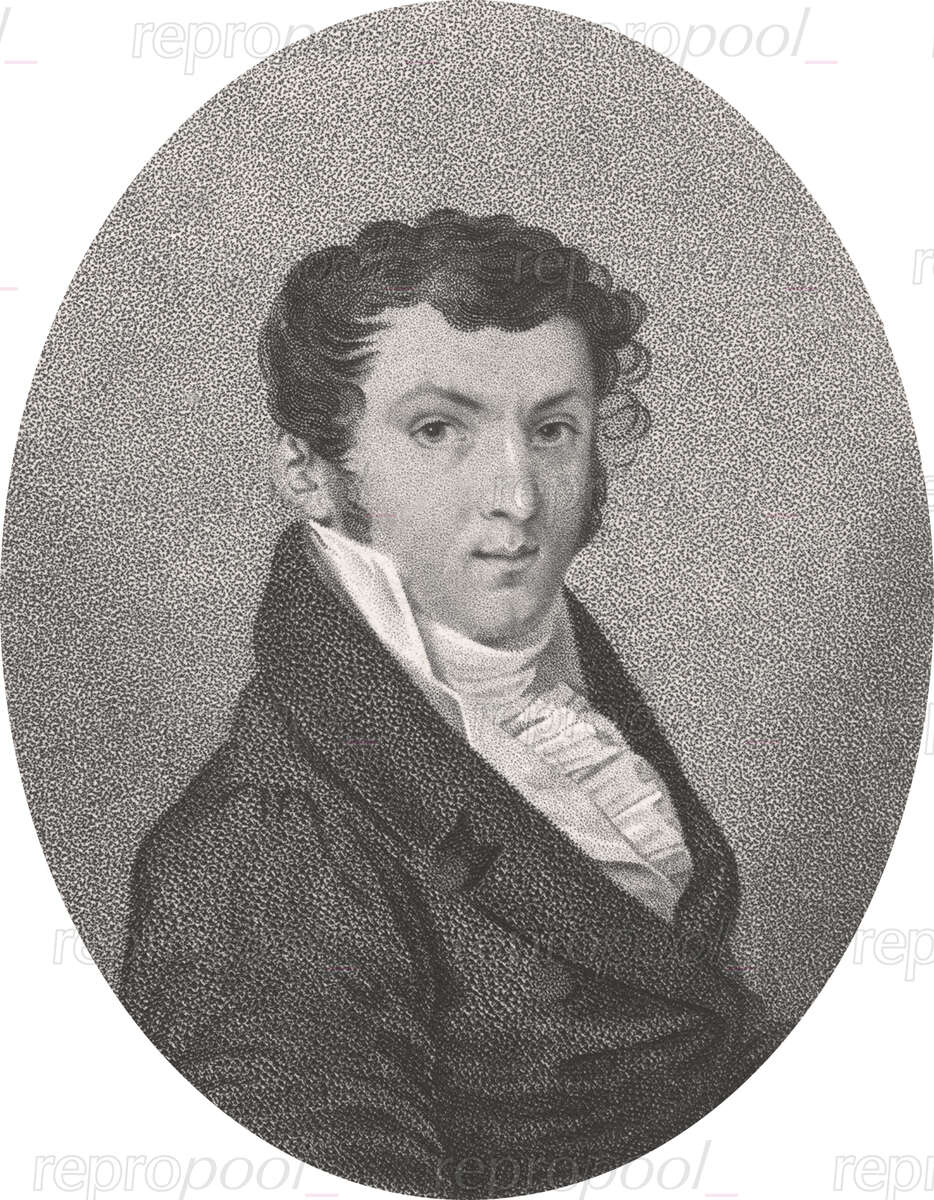 Giovanni Battista Polledro; Punktierstich von Wilhelm Arndt;<br>nach: Zeichnung von Heinrich Schoedl (um 1810)