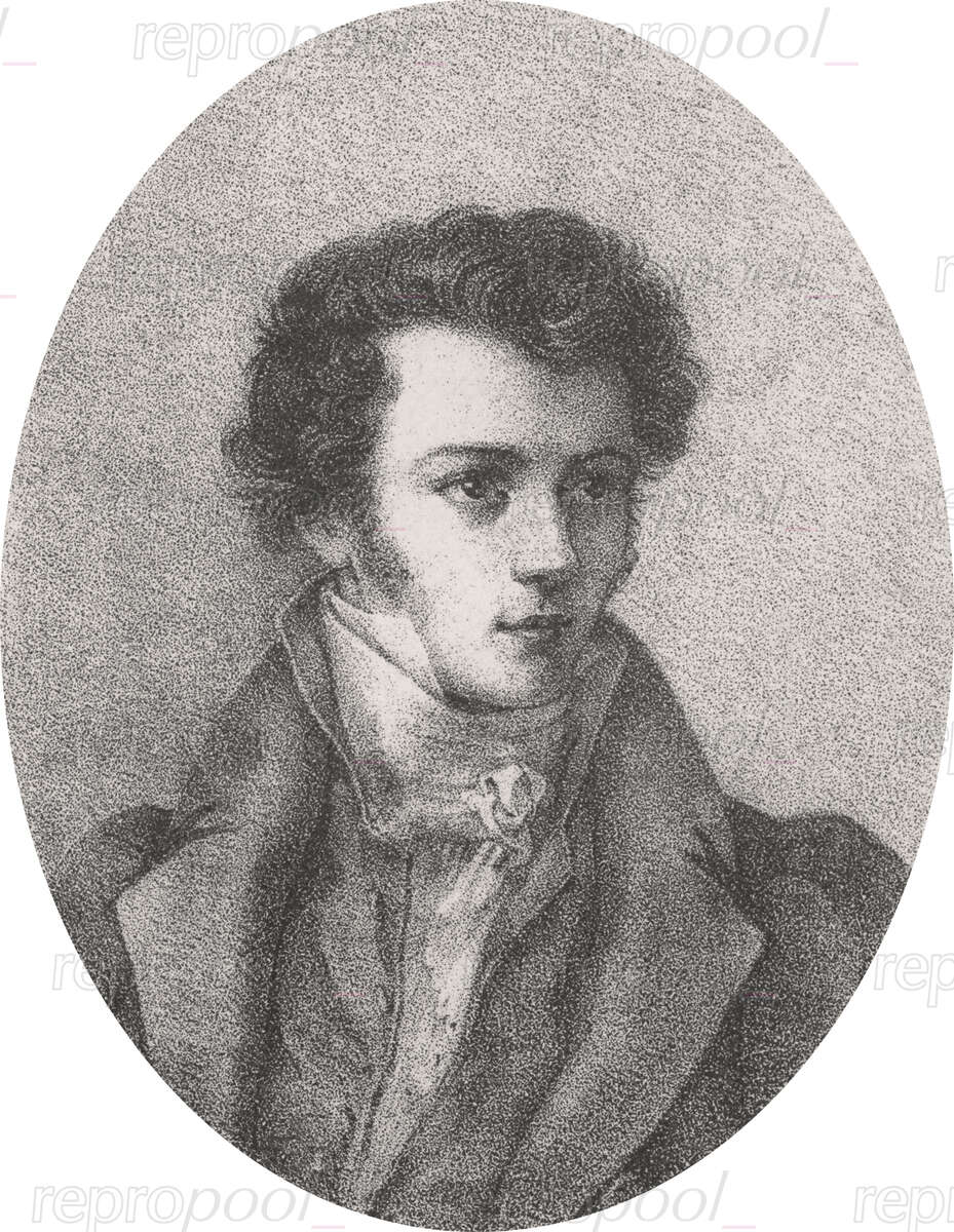 Joseph Hartmann Stuntz; Lithografie von unbekannter Hand (um 1810)