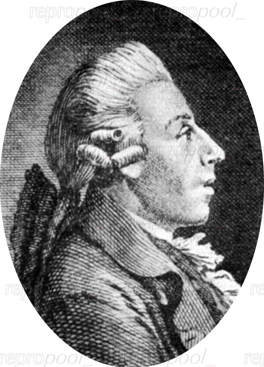 Christian Gottlob Neefe; Stich von Johann Georg Rosenberg;<br>nach: Gemälde von Gottlob August Liebe (um 1820)