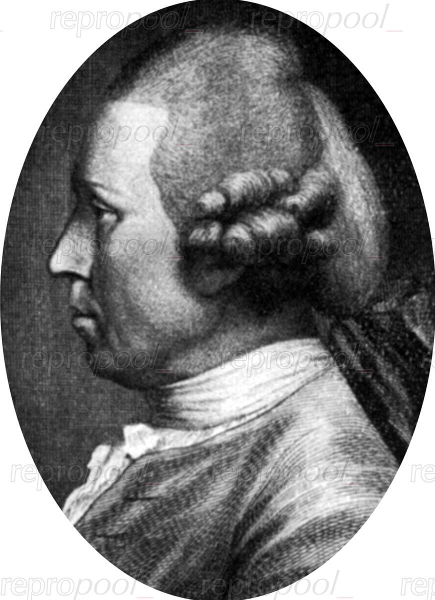 Johann Adam Hiller; Kupferstich von Christian Gottlieb Geyser;<br>nach: Gemälde von Heinrich Friedrich Füger