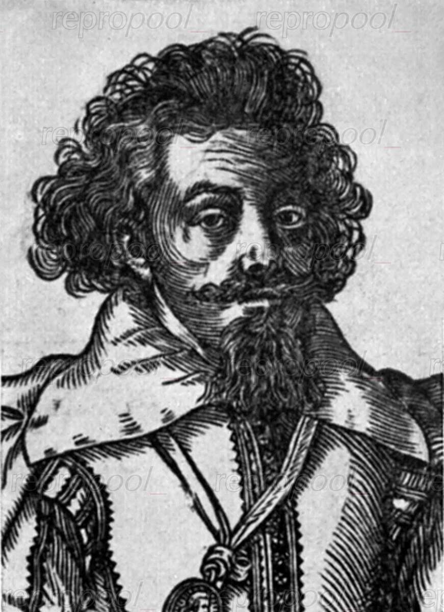 Michael Praetorius; Kupferstich von unbekannter Hand (1606)