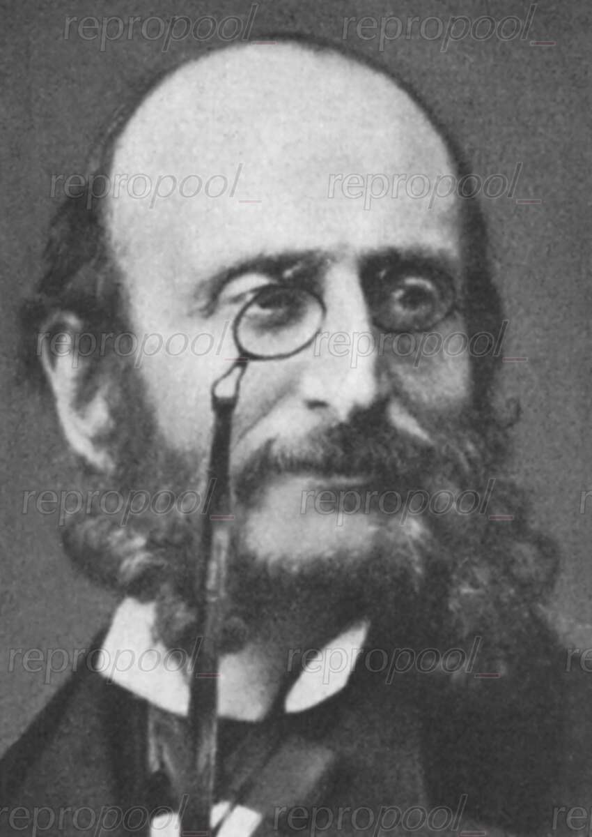 Jacques Offenbach; Fotografie von Hermet (1870)