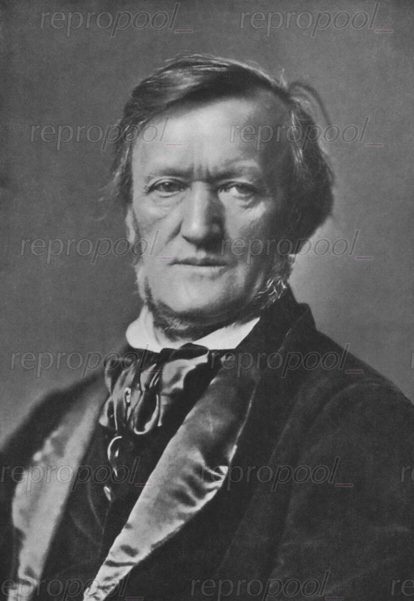 Richard Wagner; Fotografie von Franz Hanfstaengl (um 1870)
