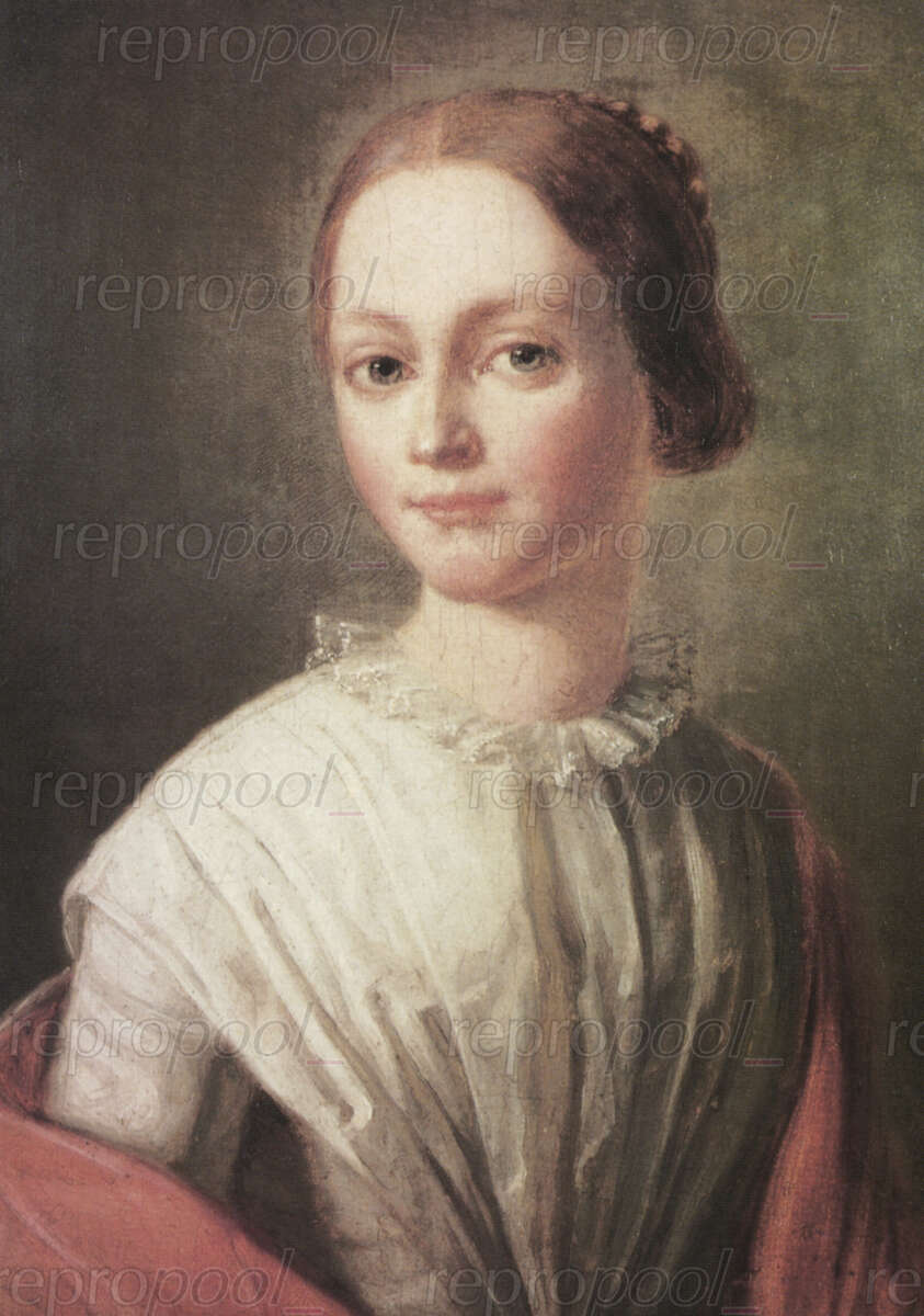 Clara Wieck; Ölgemälde von unbekannter Hand (um 1840)