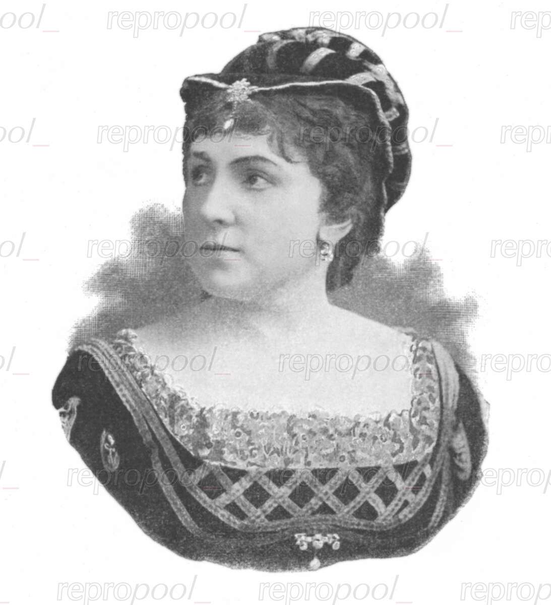 Marie Rôze; Zeichnung von unbekannter Hand (um 1880)