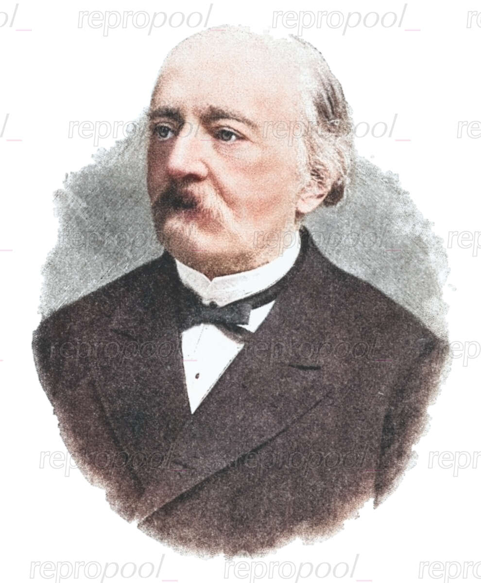 Karol von Mikuli; Zeichnung von unbekannter Hand;<br>nach: Fotografie von unbekannter Hand (um 1890)