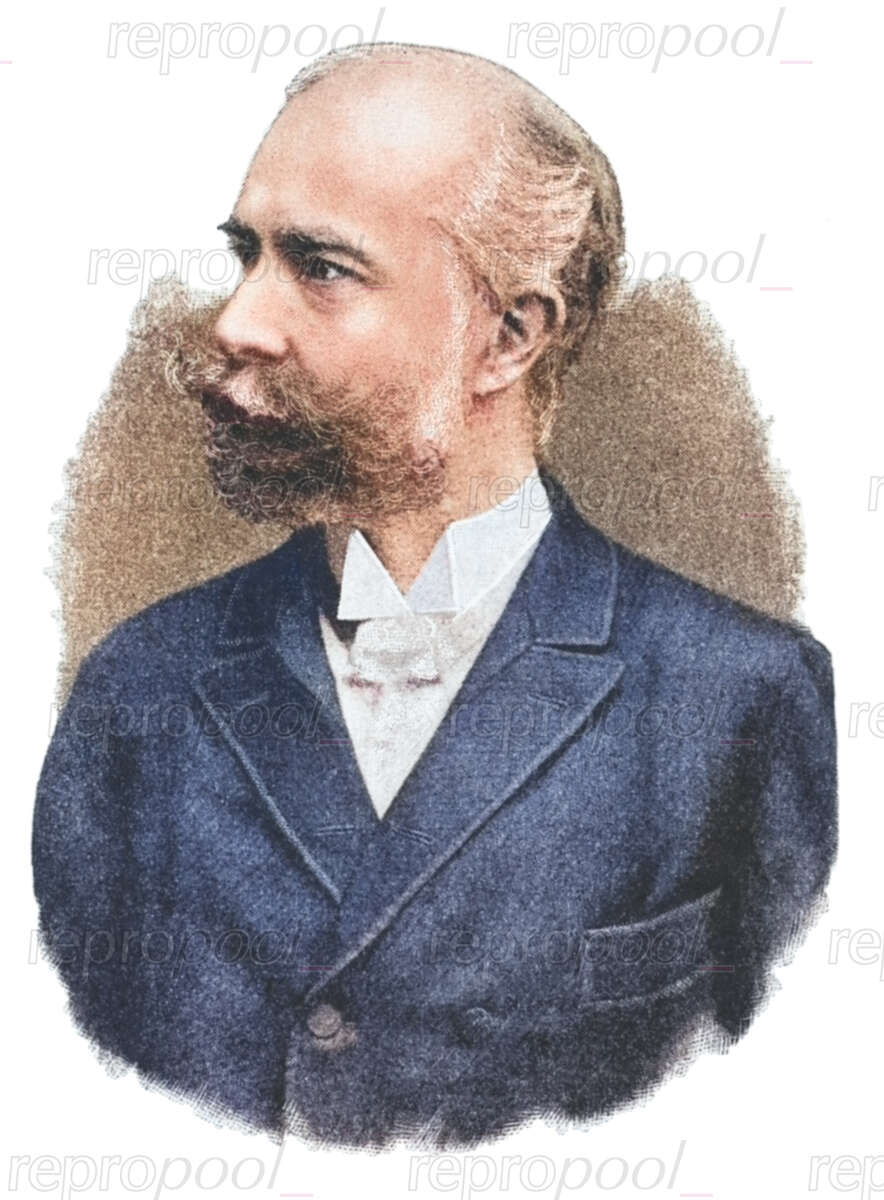 Louis Thern; Zeichnung von unbekannter Hand;<br>nach: Lithografie von unbekannter Hand (um 1890)