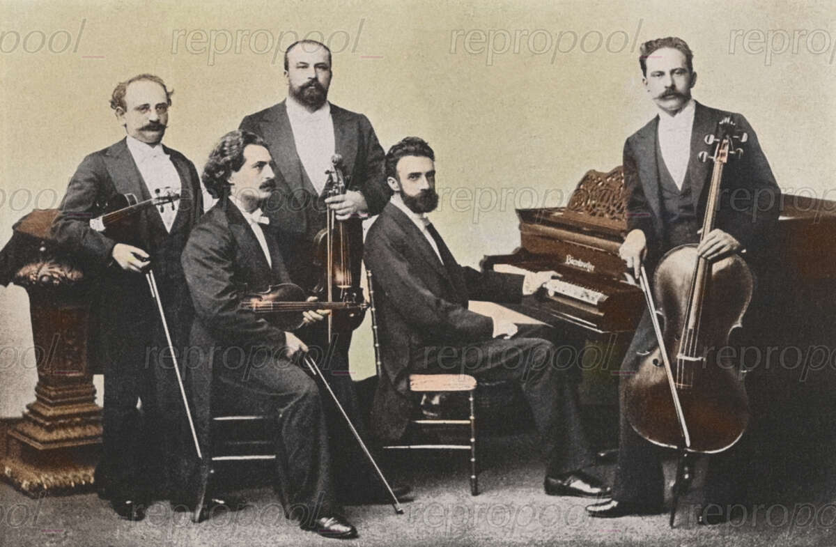 Das Winkler-Quartett; Fotografie von unbekannter Hand (um 1895)