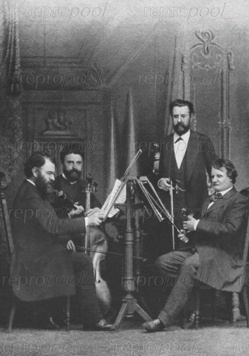 Das Joachim-Quartett; Fotografie von unbekannter Hand (um 1895)