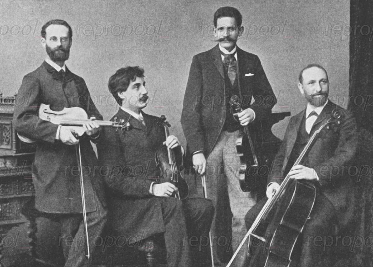 Das Hamburger Quartett; Fotografie von unbekannter Hand (um 1895)