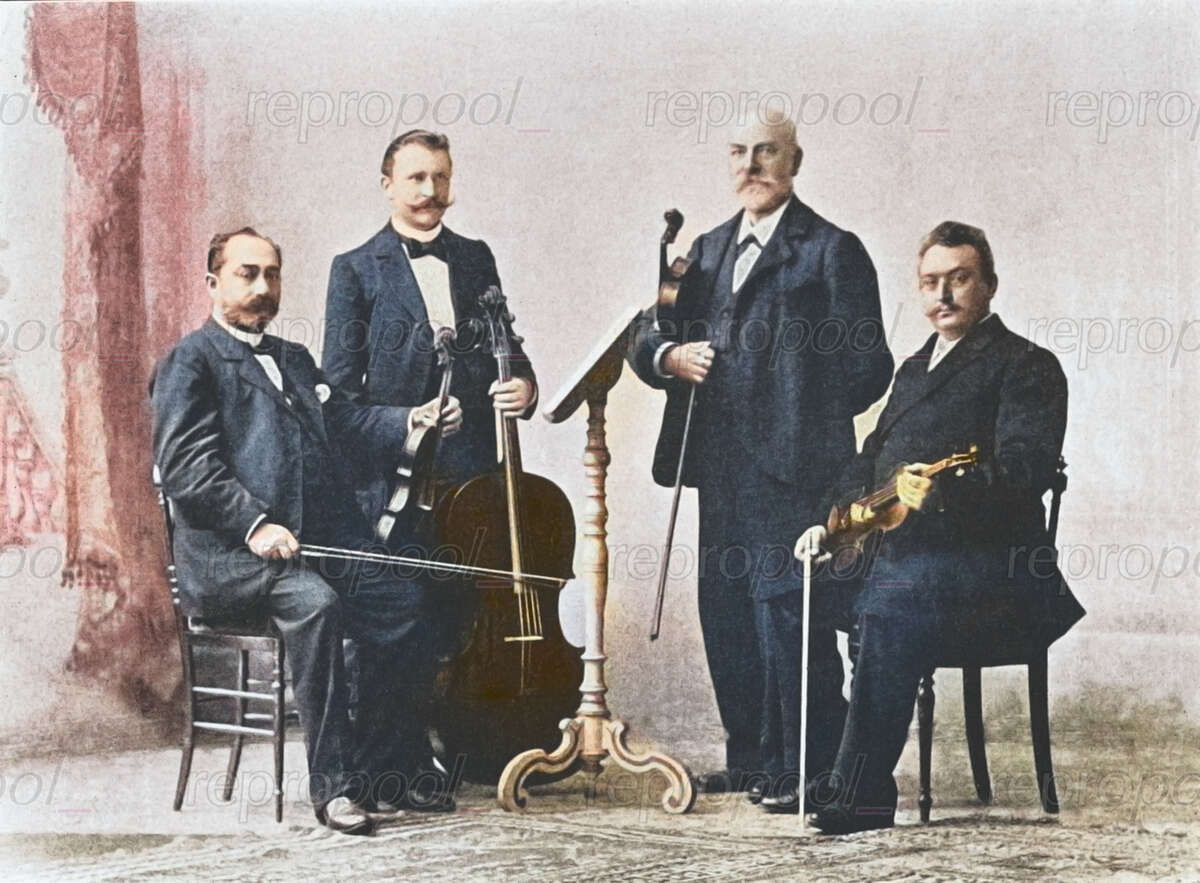 Das Hänflein-Quartett; Fotografie von unbekannter Hand (um 1895)