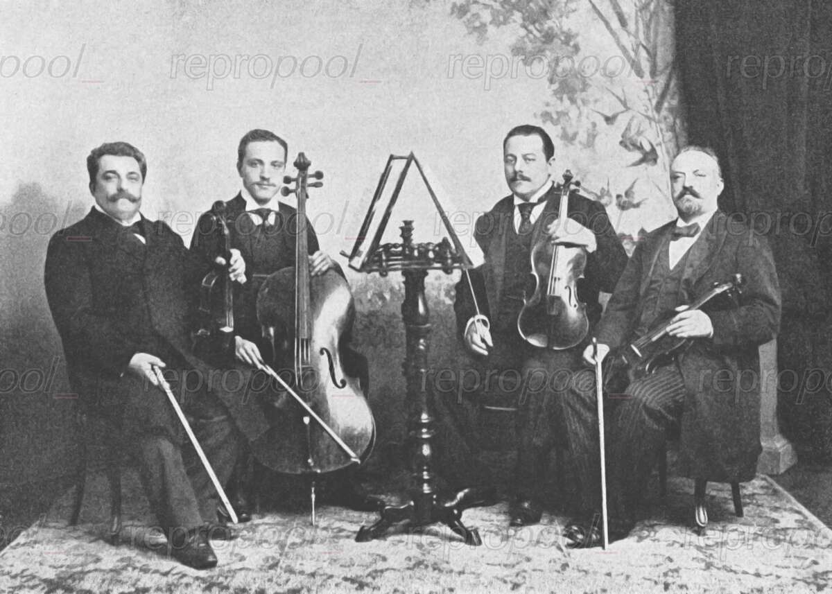 Das Römische Quartett; Fotografie von unbekannter Hand (um 1895)