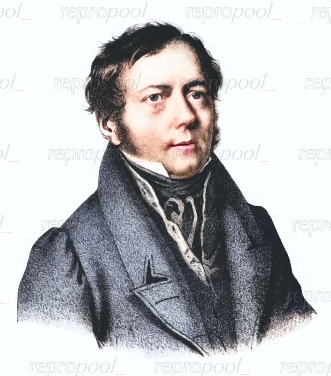 Friedrich Dotzauer; Lithografie von Josef Kriehuber (1830)