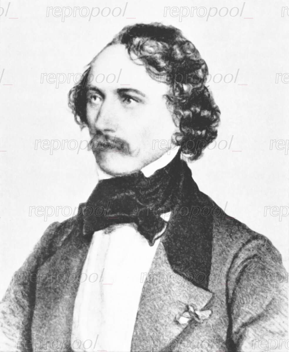Adrien-François Servais; Lithografie von Joseph Kriehuber (1842)