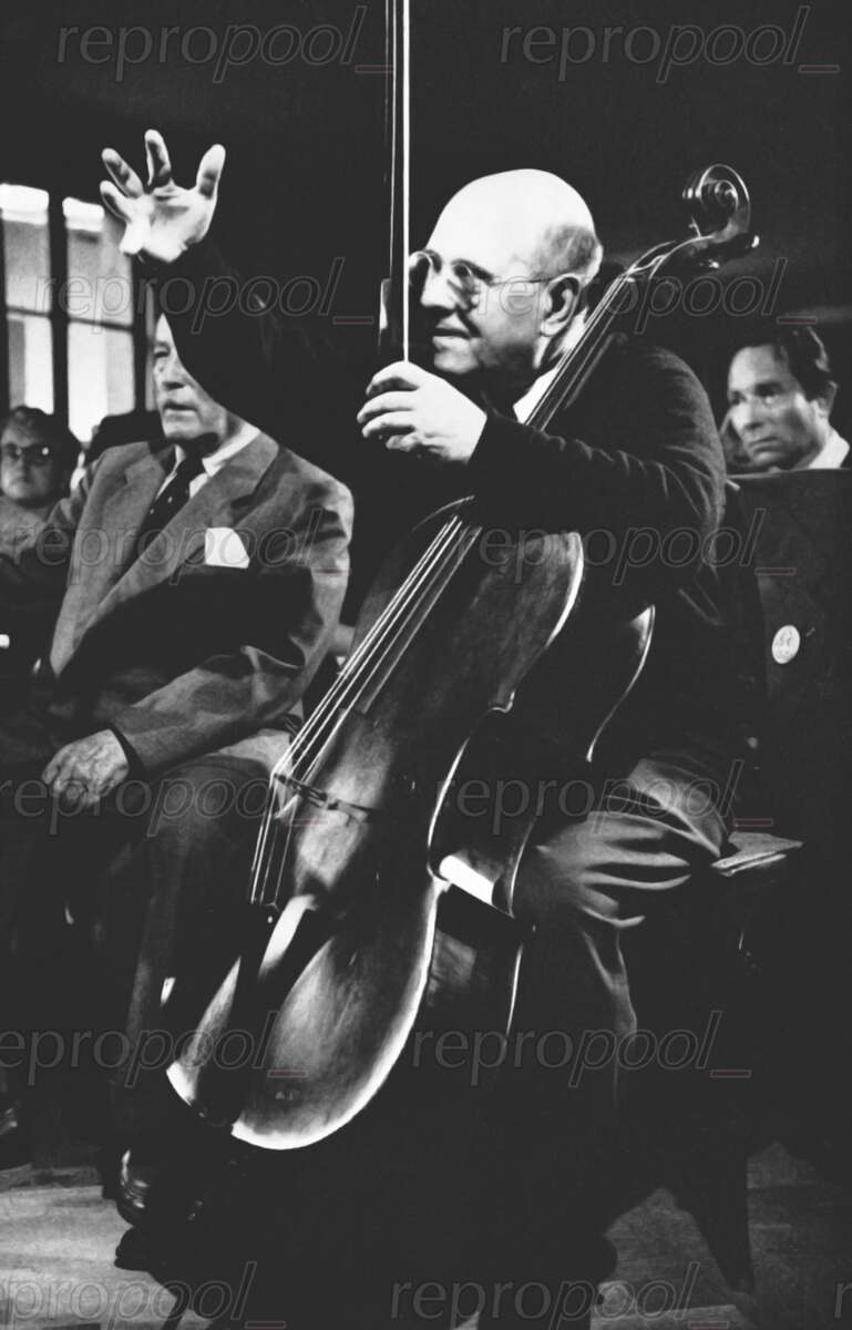 Pablo Casals; Fotografie von unbekannter Hand (um 1960)