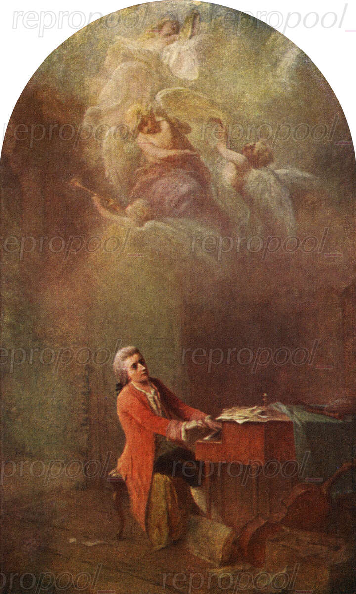 Wolfgang Amadé Mozart; Gemälde von Rudolf Hausleitner