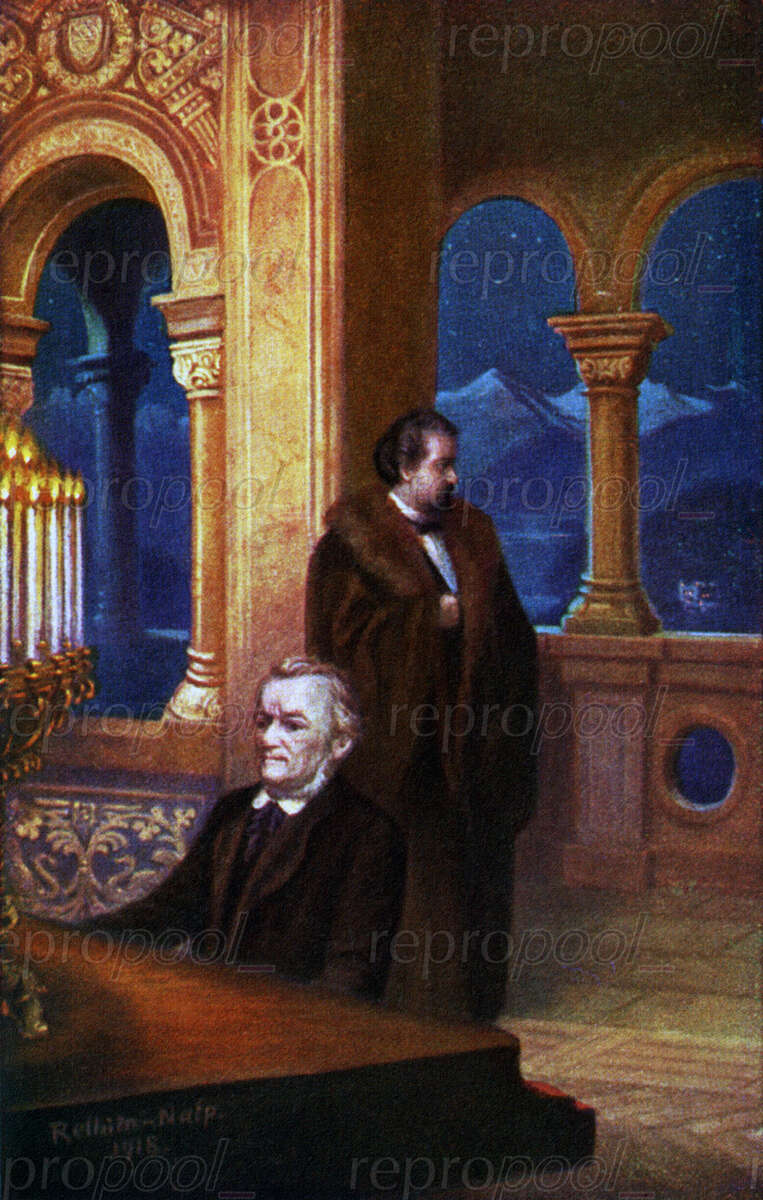 Richard Wagner; Gemälde von Rellum Nafp. (1918)