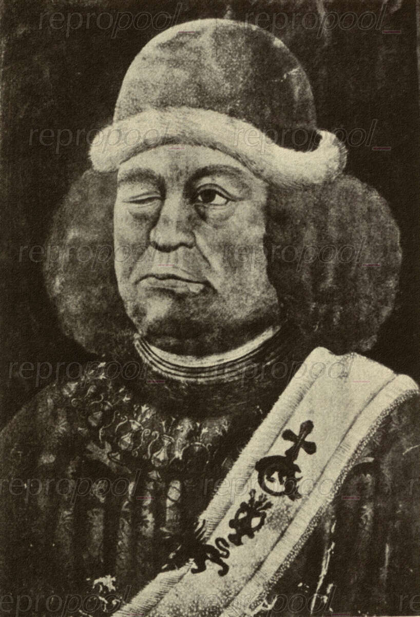 Oswald von Wolkenstein; Miniaturbildnis von unbekannter Hand (um 1420)
