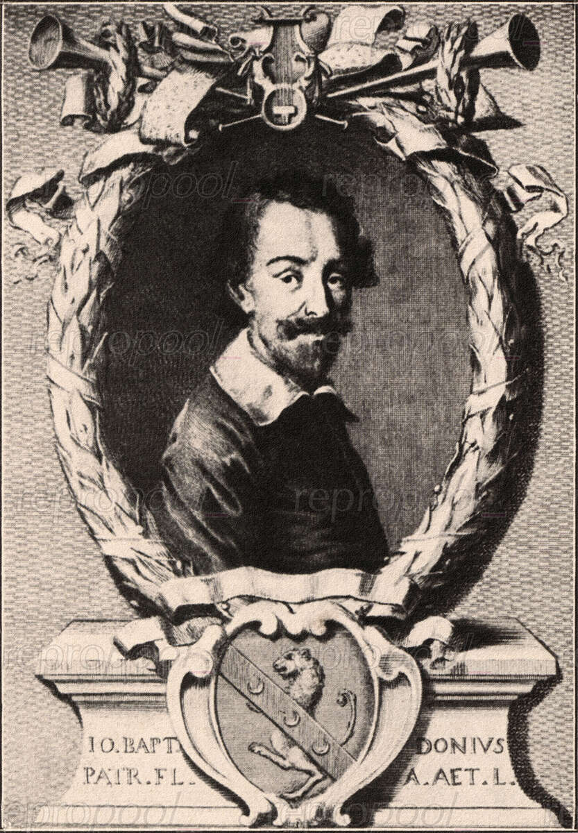 Giovanni Battista Doni; Kupferstich von Vicenzo Franceschini (um 1640)