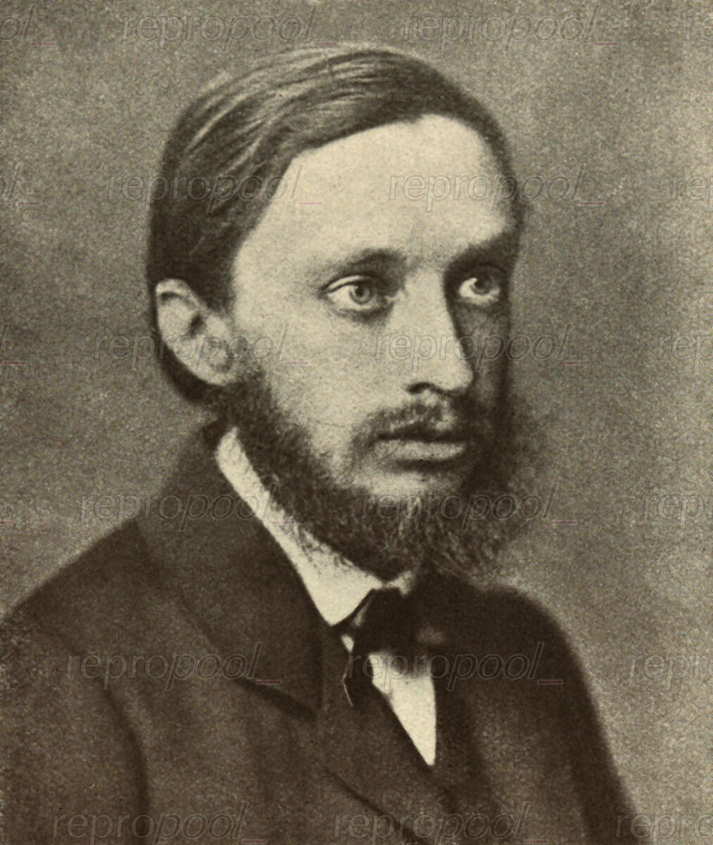 Hermann Goetz; Radierung von Ferdinand Schmutzer (um 1890)