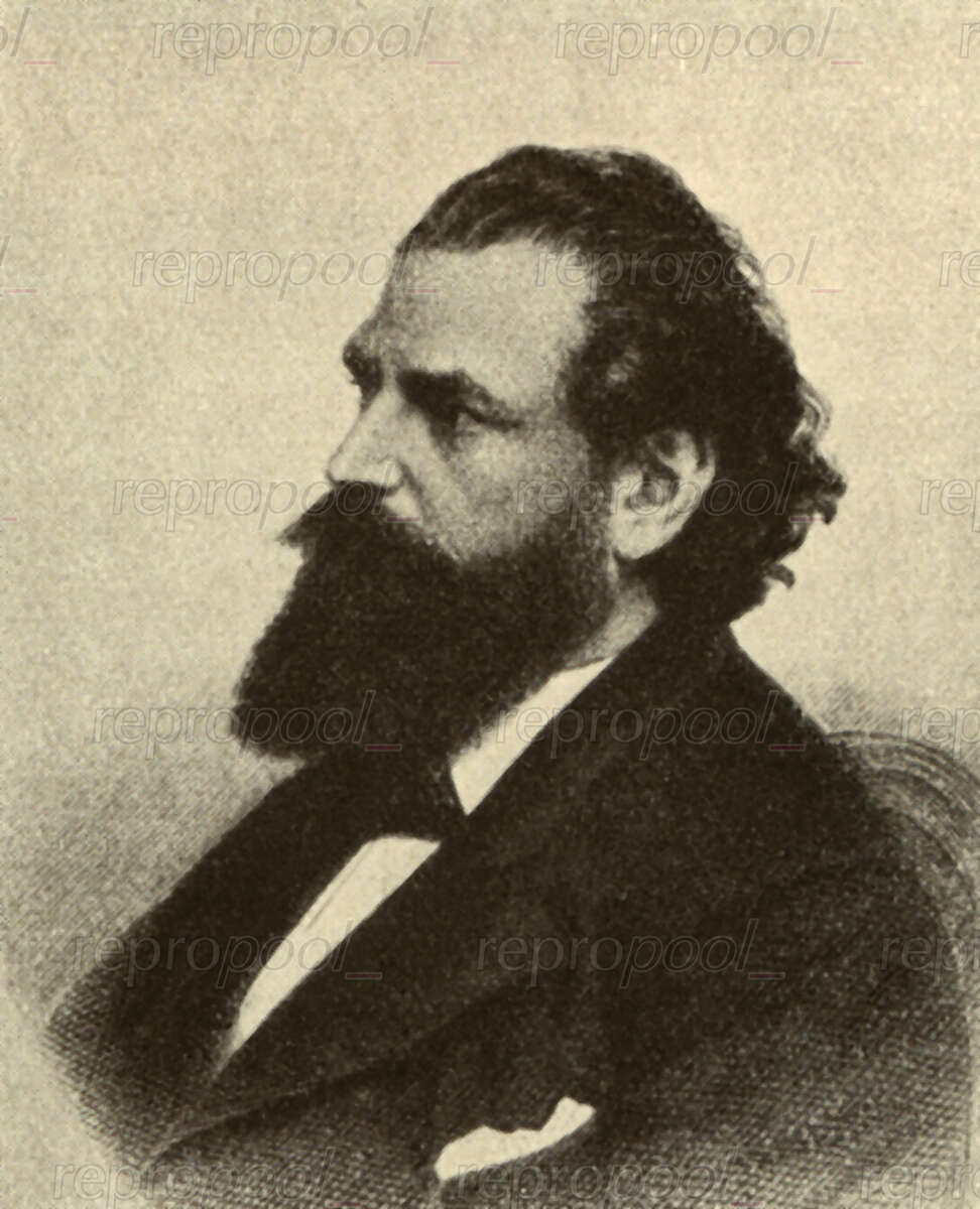 Georg Unger; Stahlstich von August Weger;<br>nach: Fotografie von unbekannter Hand (um 1870)