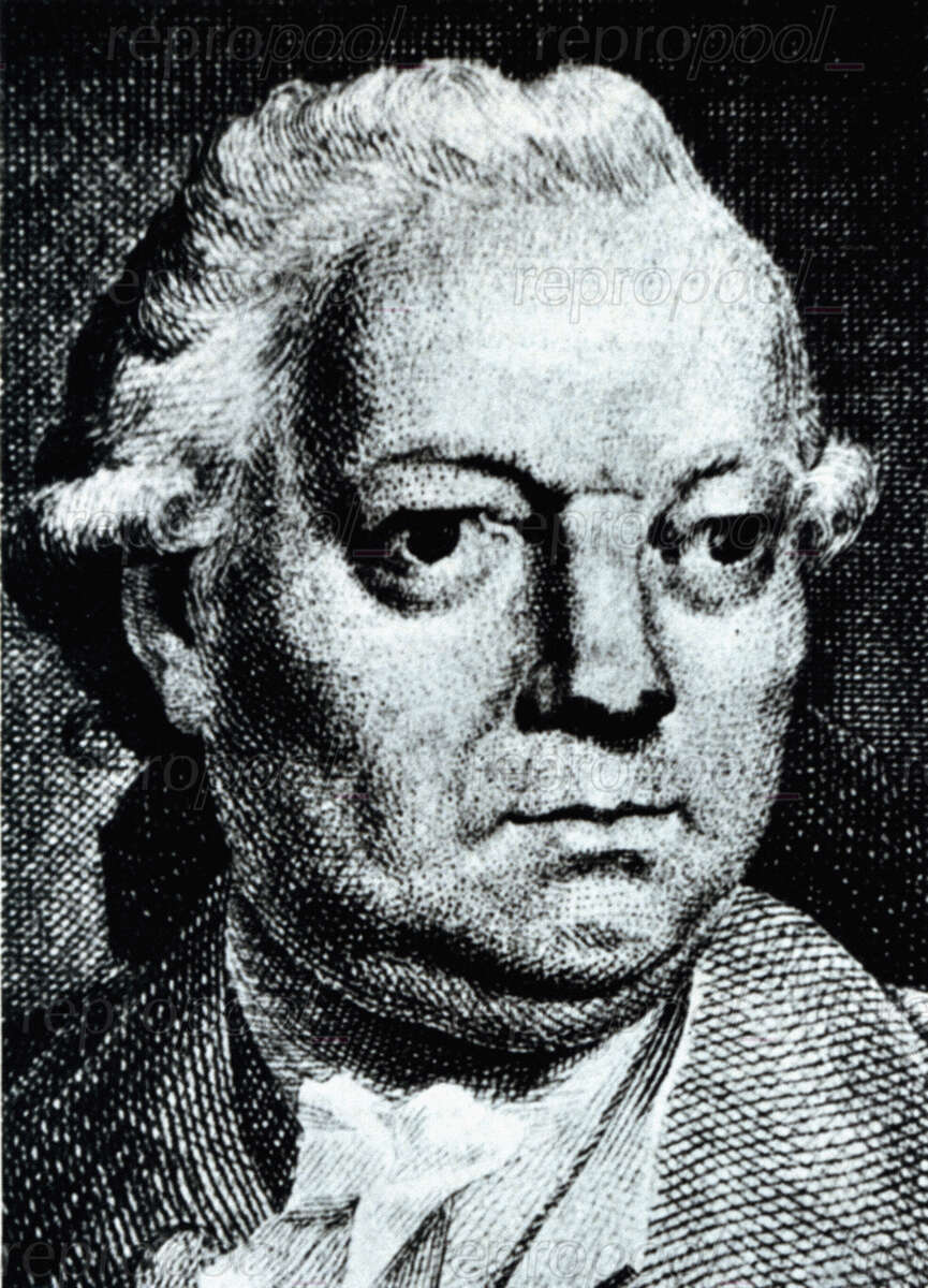Georg Benda; Stahlstich von Christian Gottlieb Geyser;<br>nach: Gemälde von Jacob Wilhelm