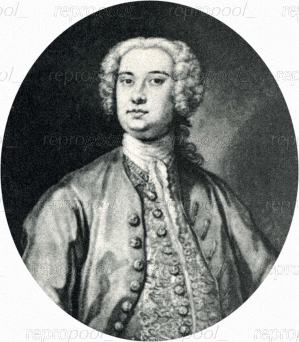 Giovanni Carestini; Kupferstich von George Knapton;<br>nach: Kupferstich von John Faber (um 1760)