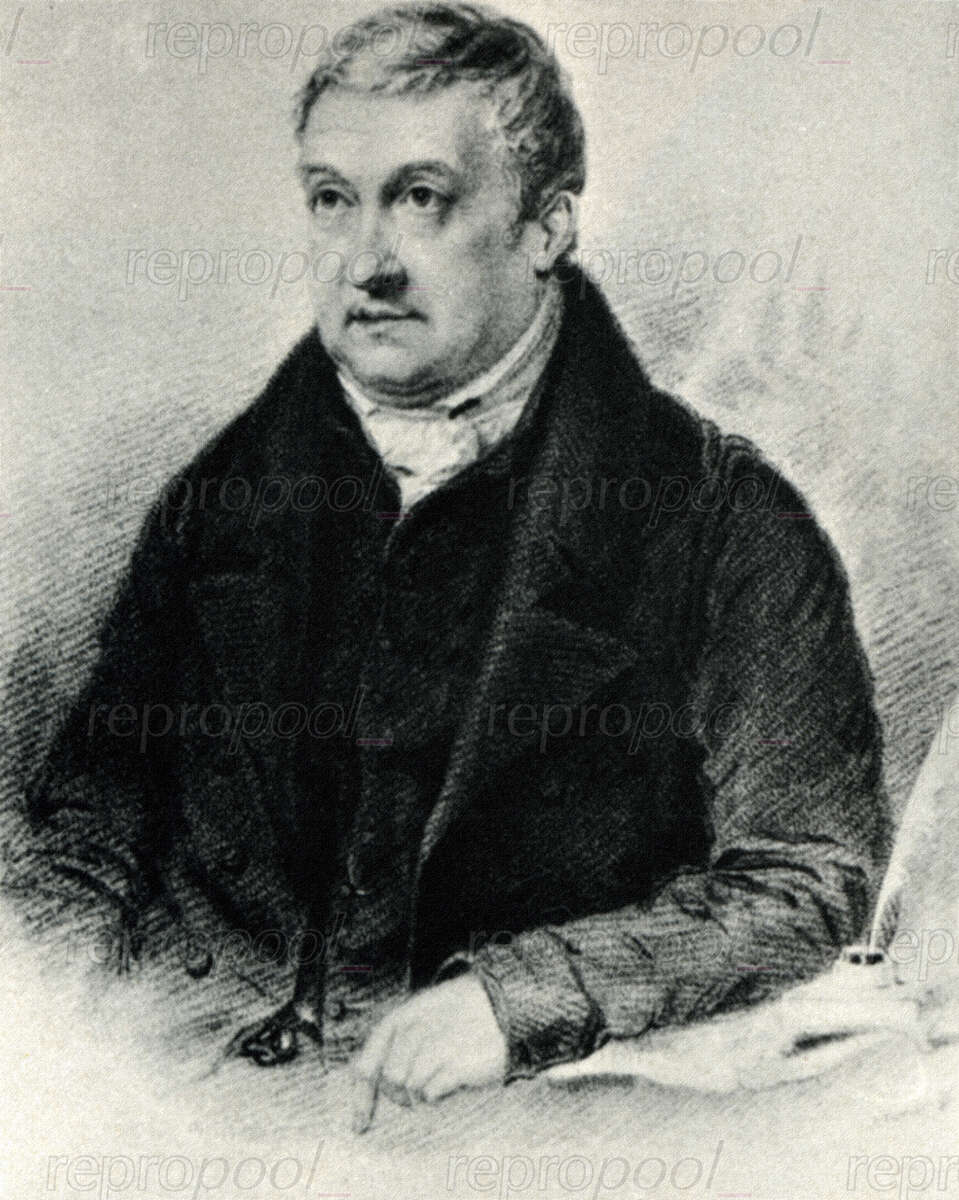 William Crotch; Kupferstich von James Thomson;<br>nach: Gemälde von William Derby (um 1830)